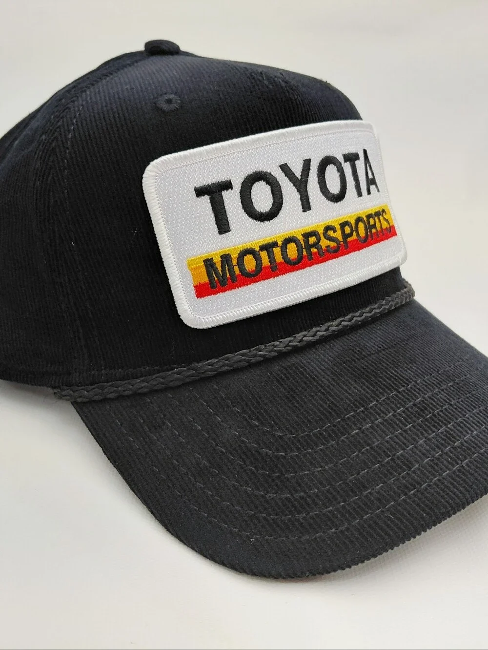 Toyota Corduroy Embroidered Snapback Cap Black